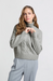 Yaya Cable Turtleneck - Grey Melange Clothing - Tops - Sweaters - Pullovers by Yaya | Grace the Boutique