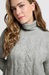 Yaya Cable Turtleneck - Grey Melange Clothing - Tops - Sweaters - Pullovers by Yaya | Grace the Boutique