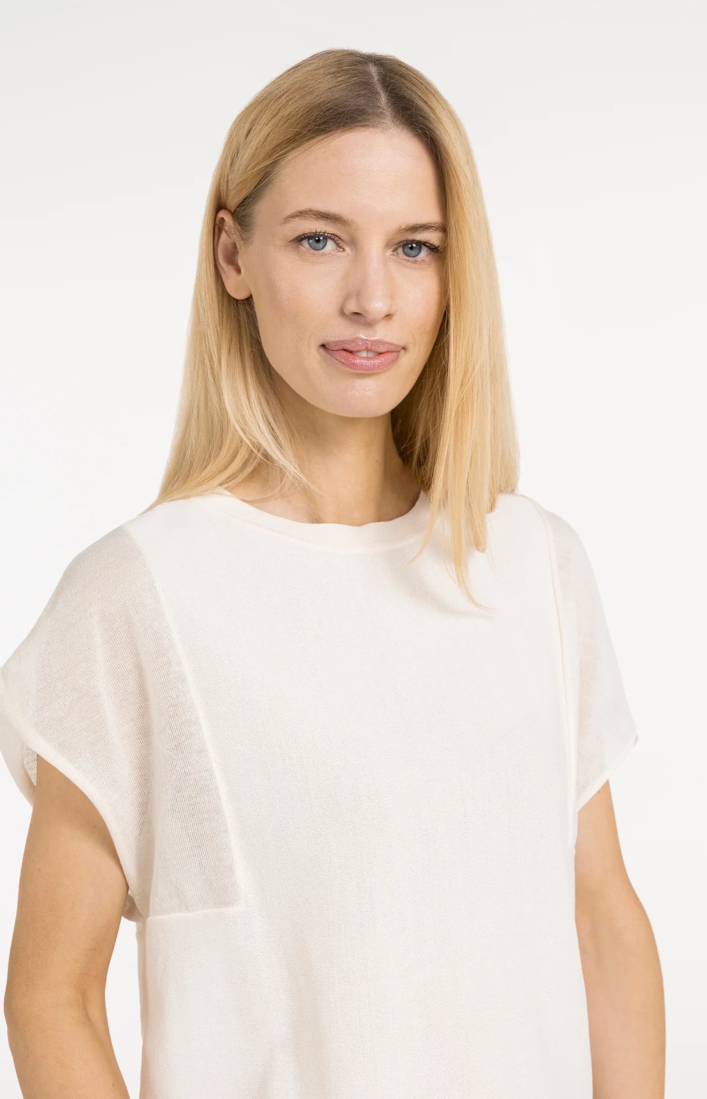Yaya Cap Sleeve Knit - Creme