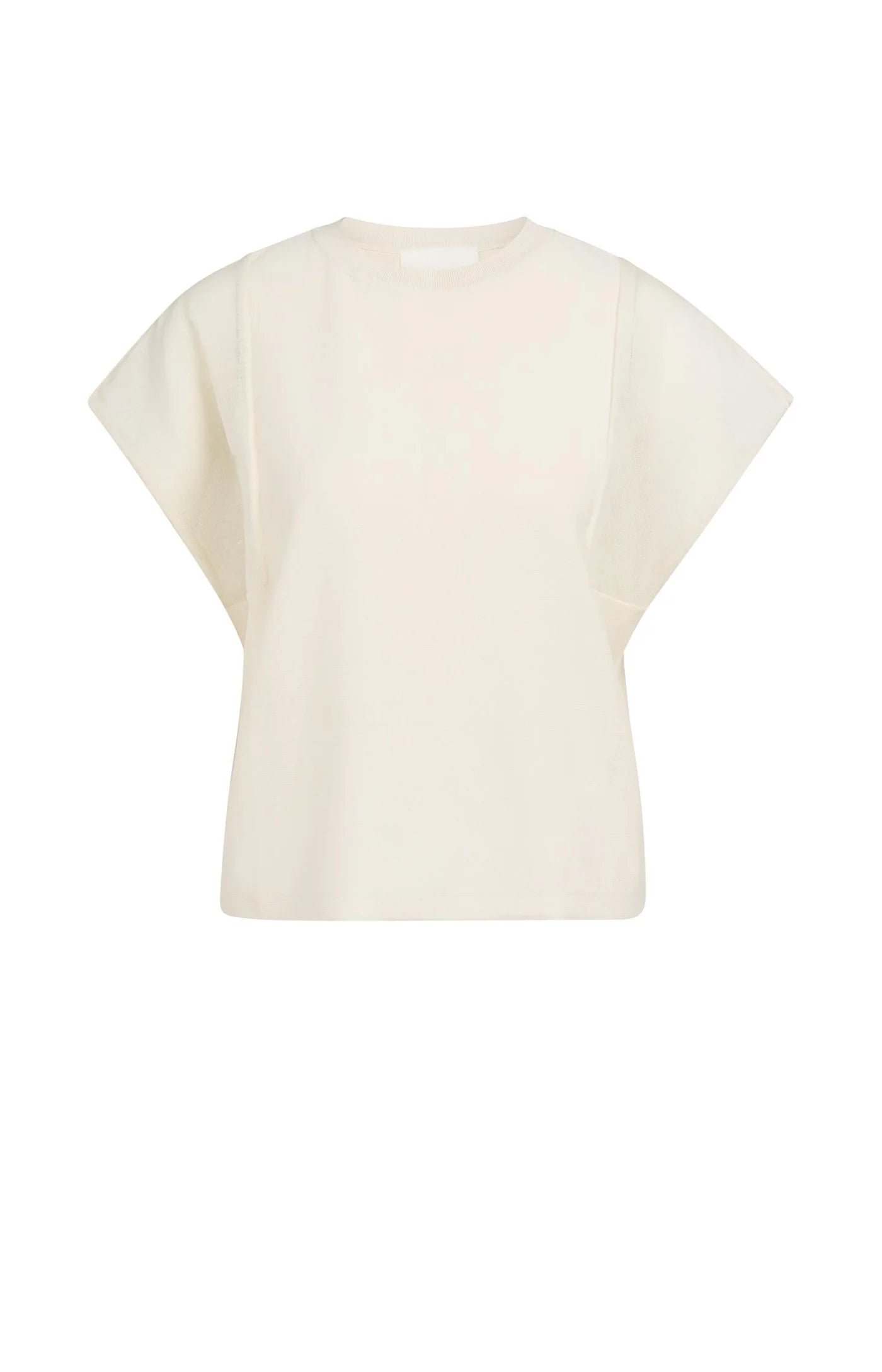 Yaya Cap Sleeve Knit - Creme