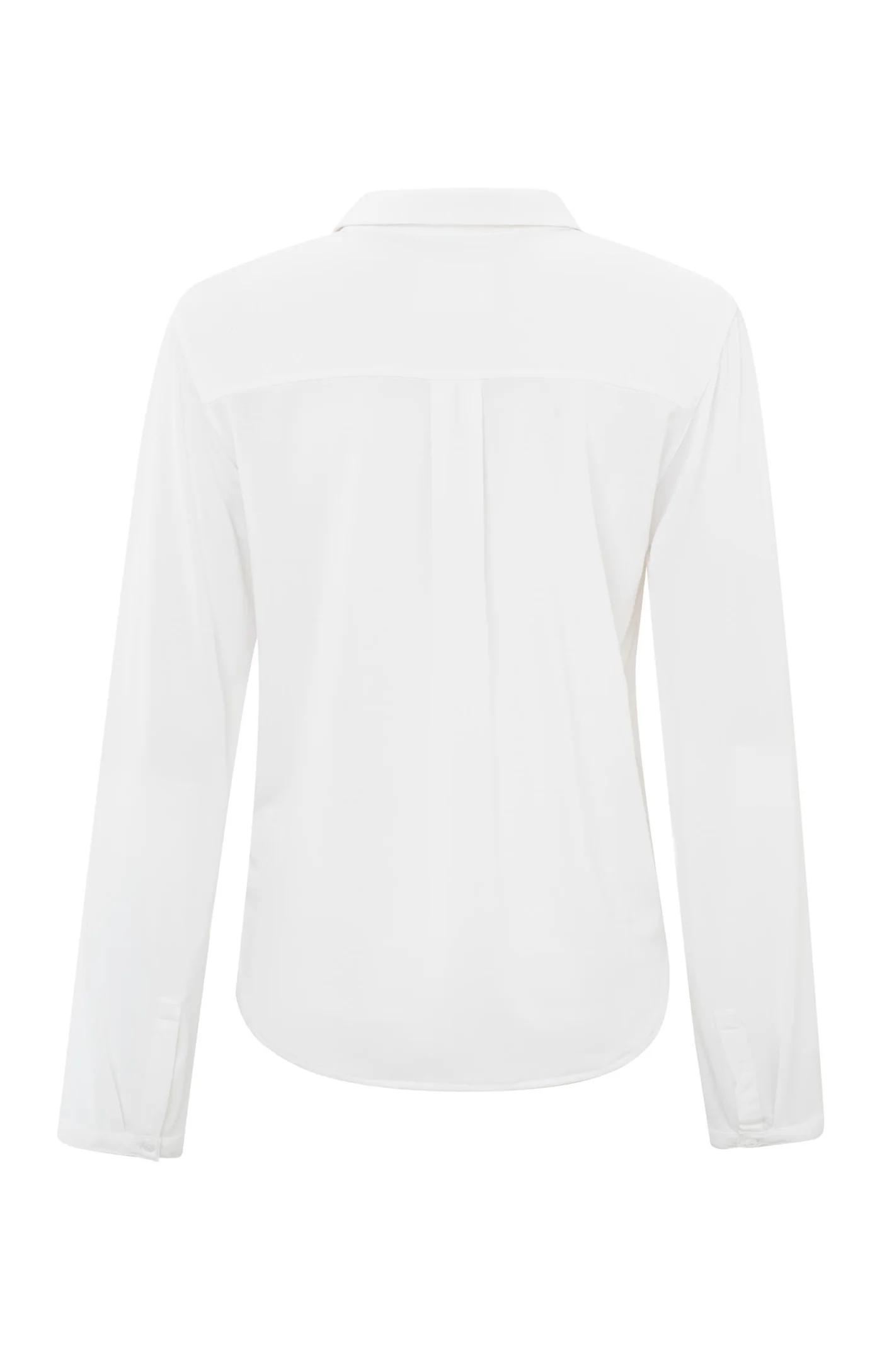 Yaya Collared V-Neck - Pure White Clothing - Tops - Shirts - Blouses - Blouses Mid Price by Yaya | Grace the Boutique