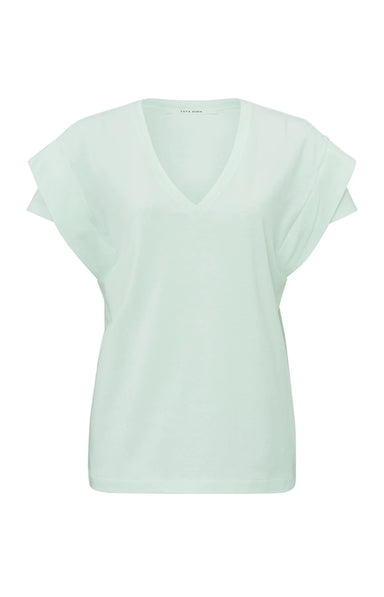 Yaya Double Sleeve Top - Mint Green Clothing - Tops - Shirts - SS Knits by Yaya | Grace the Boutique