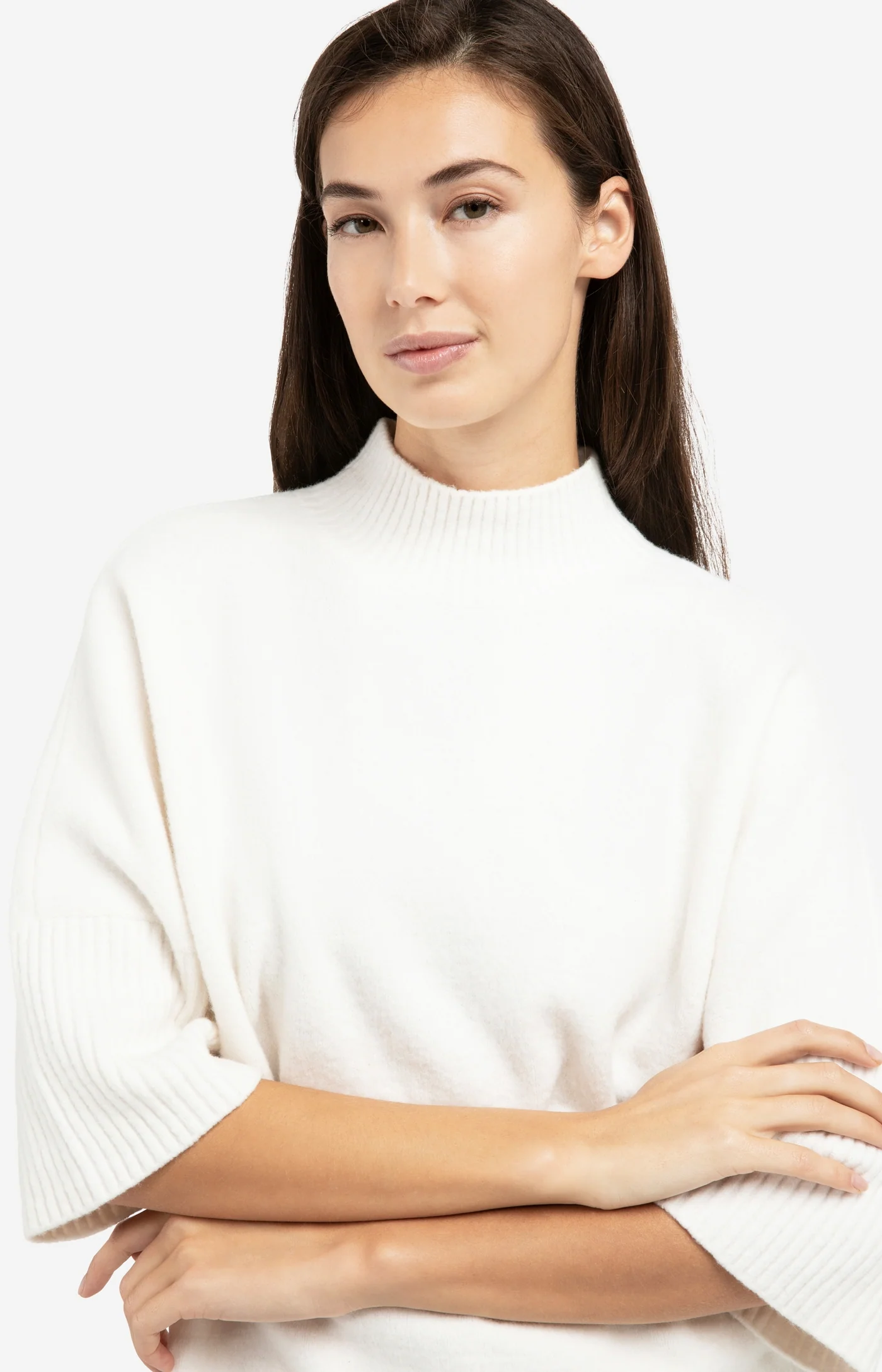 Yaya Half Sleeve Sweater - Snowfall