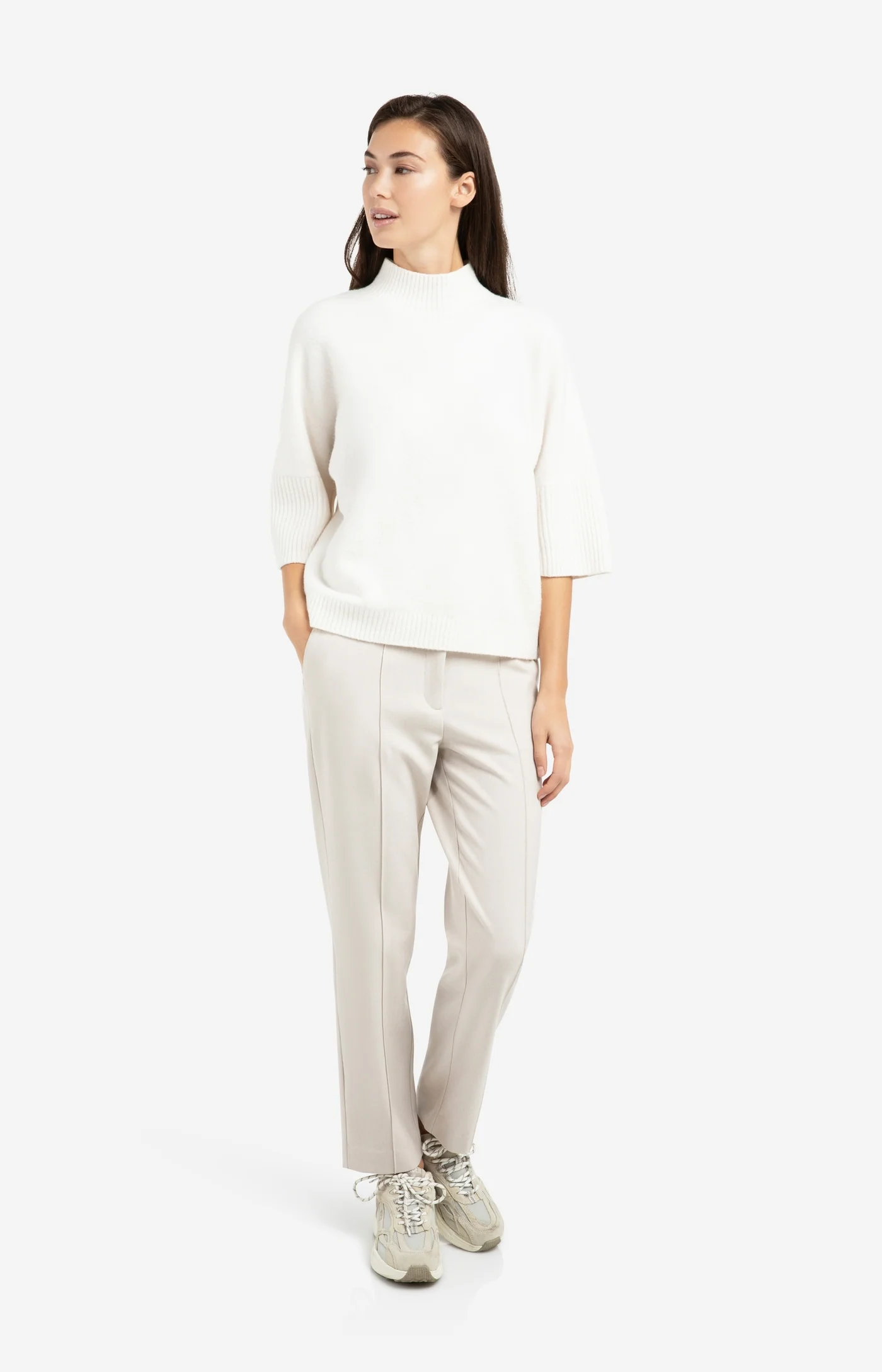 Yaya Half Sleeve Sweater - Snowfall