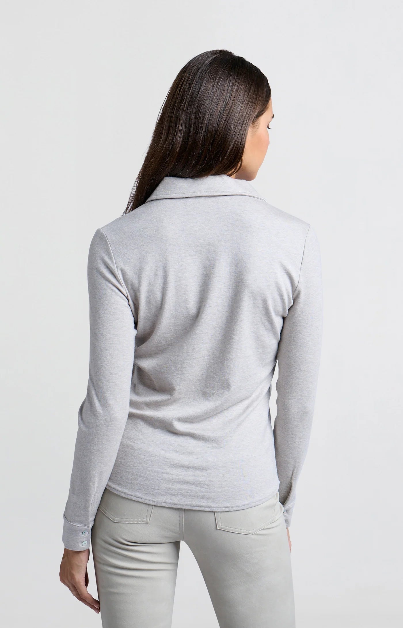 Yaya Jersey Blouse - Grey Melange Clothing - Tops - Shirts - LS Knits by Yaya | Grace the Boutique