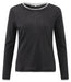 Yaya Kaia Long Sleeve - Anthracite Melange Clothing - Tops - Sweaters - Pullovers by Yaya | Grace the Boutique