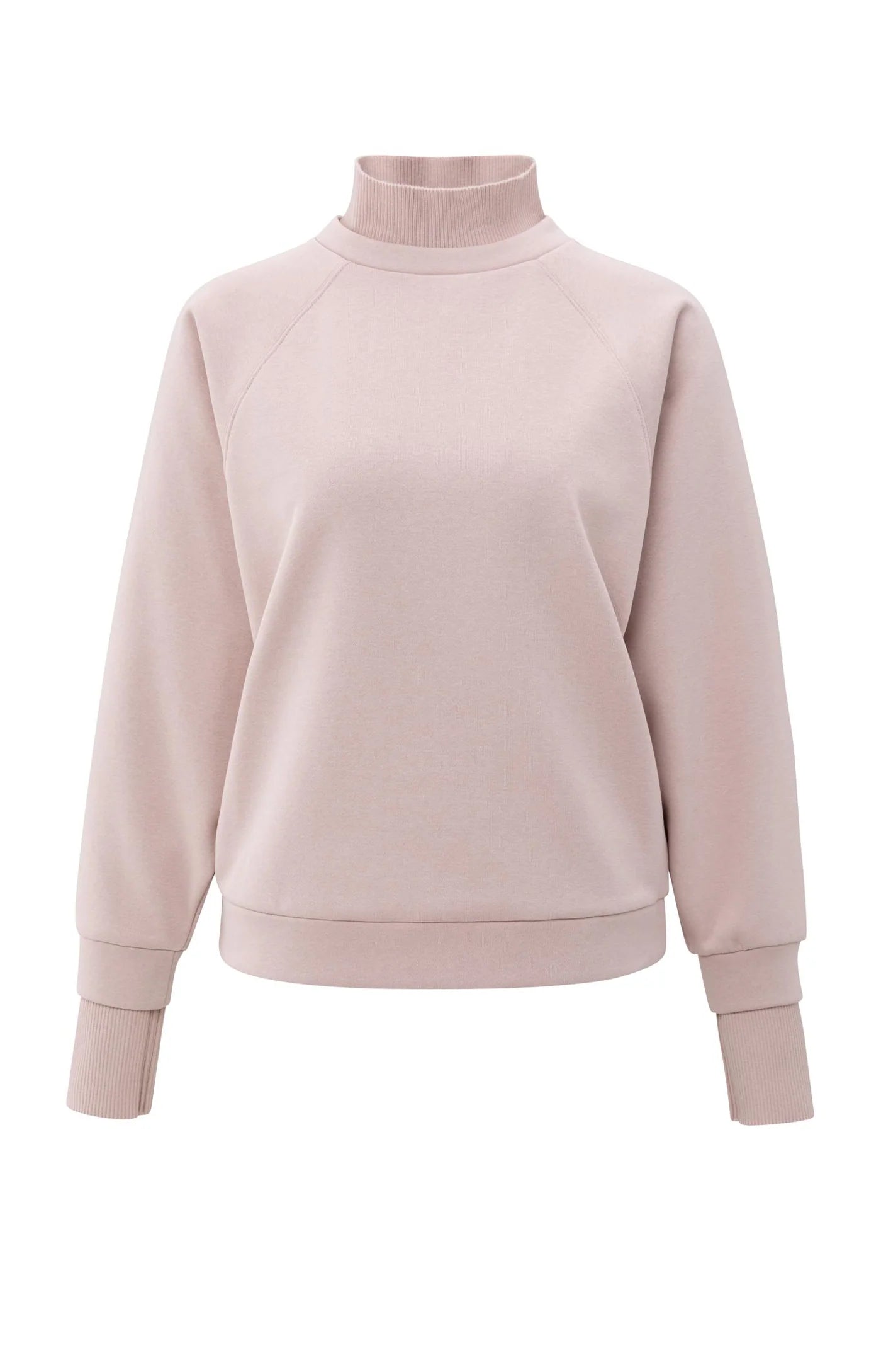Yaya Knit Cuff Sweatshirt - Shadow Gray Pink