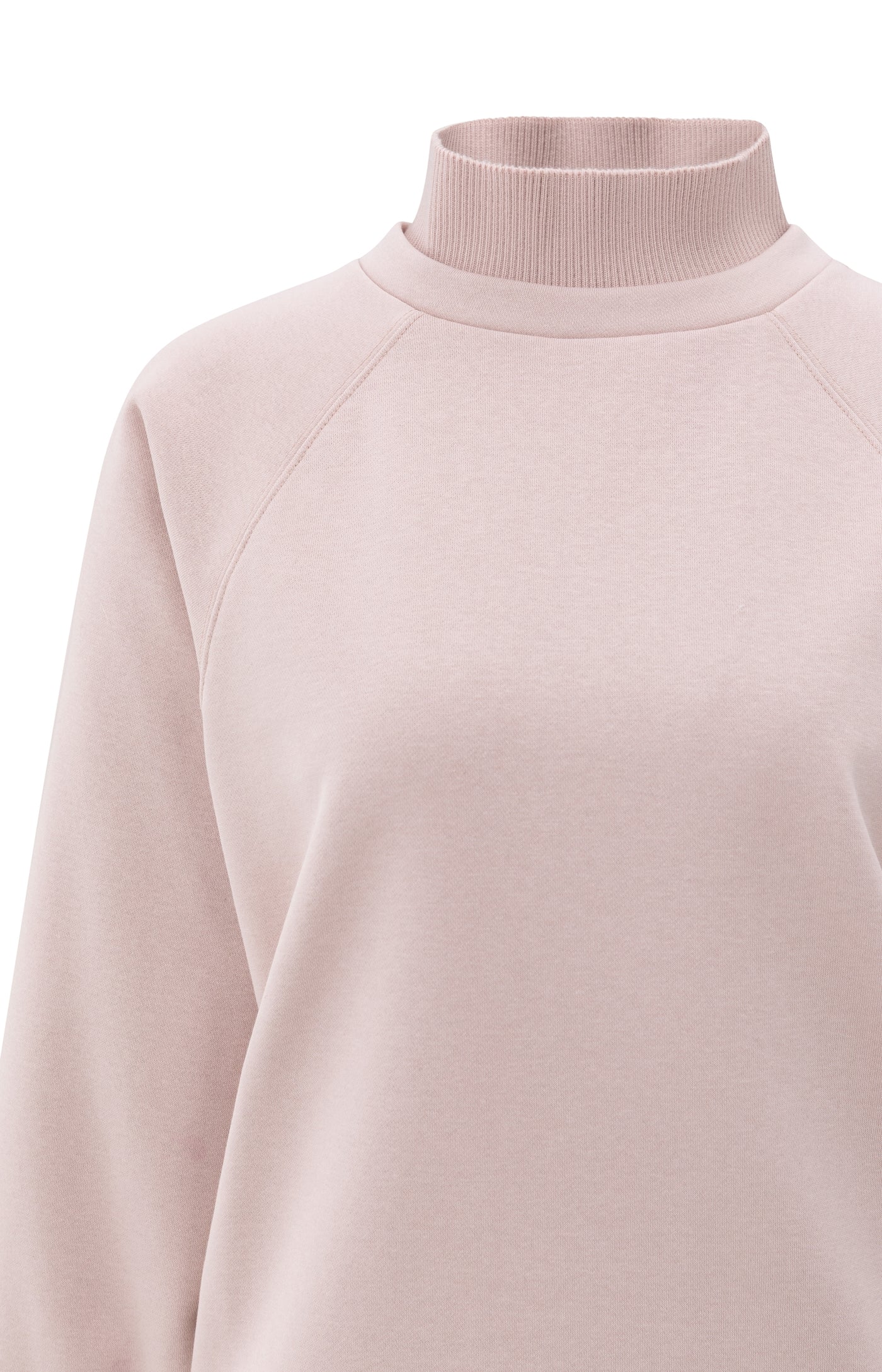 Yaya Knit Cuff Sweatshirt - Shadow Gray Pink