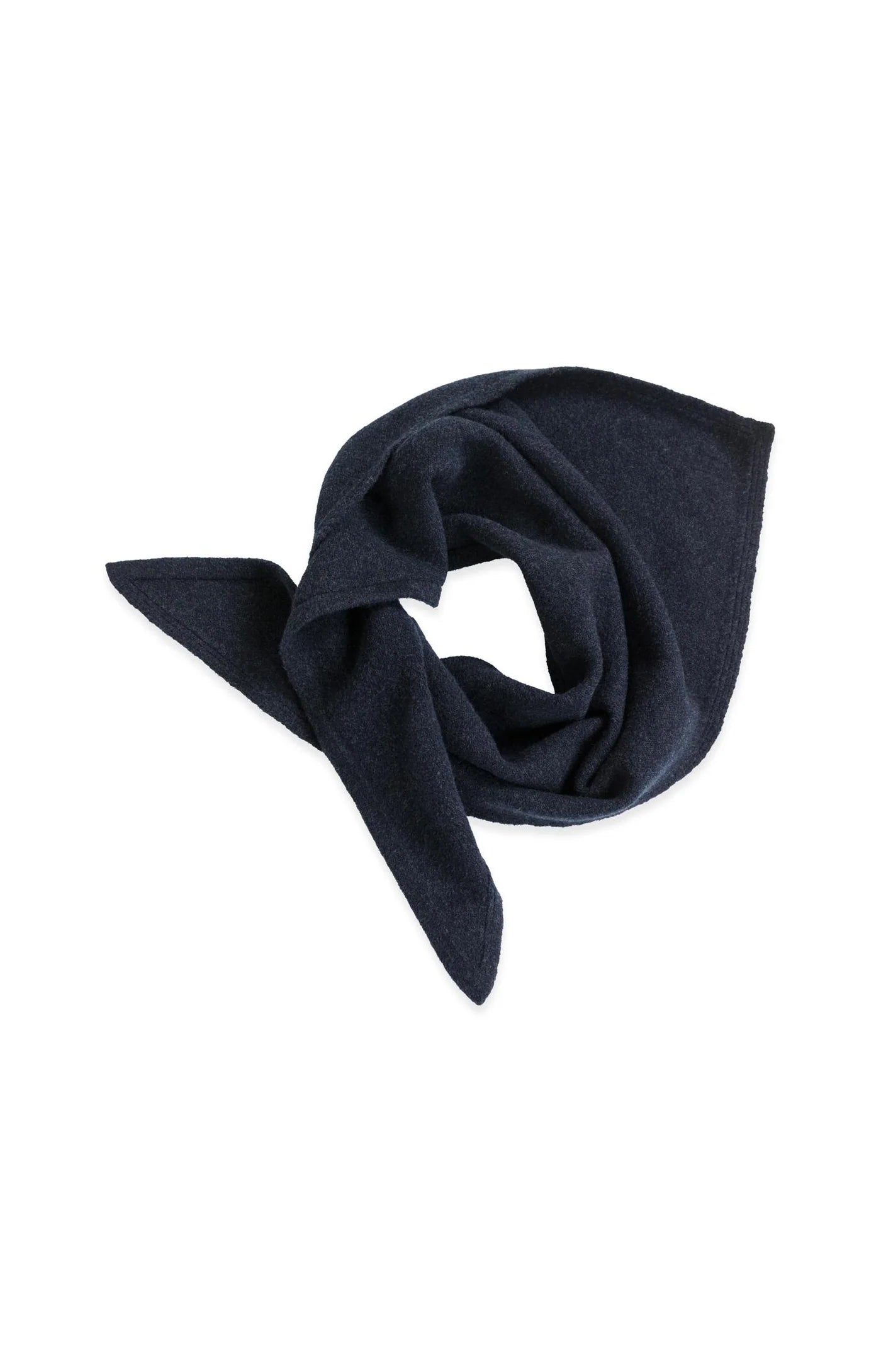 Yaya Knit Triangle Scarf - Black