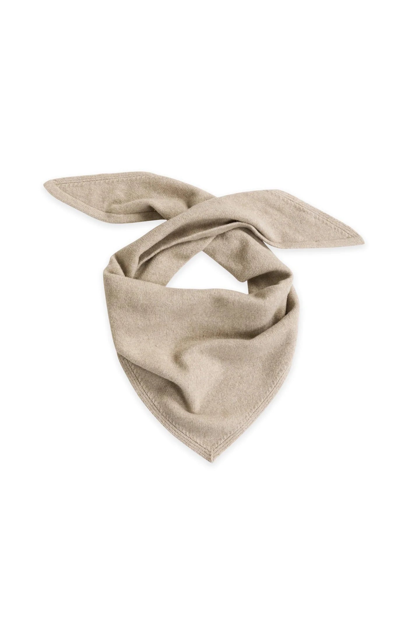 Yaya Knit Triangle Scarf - Grey