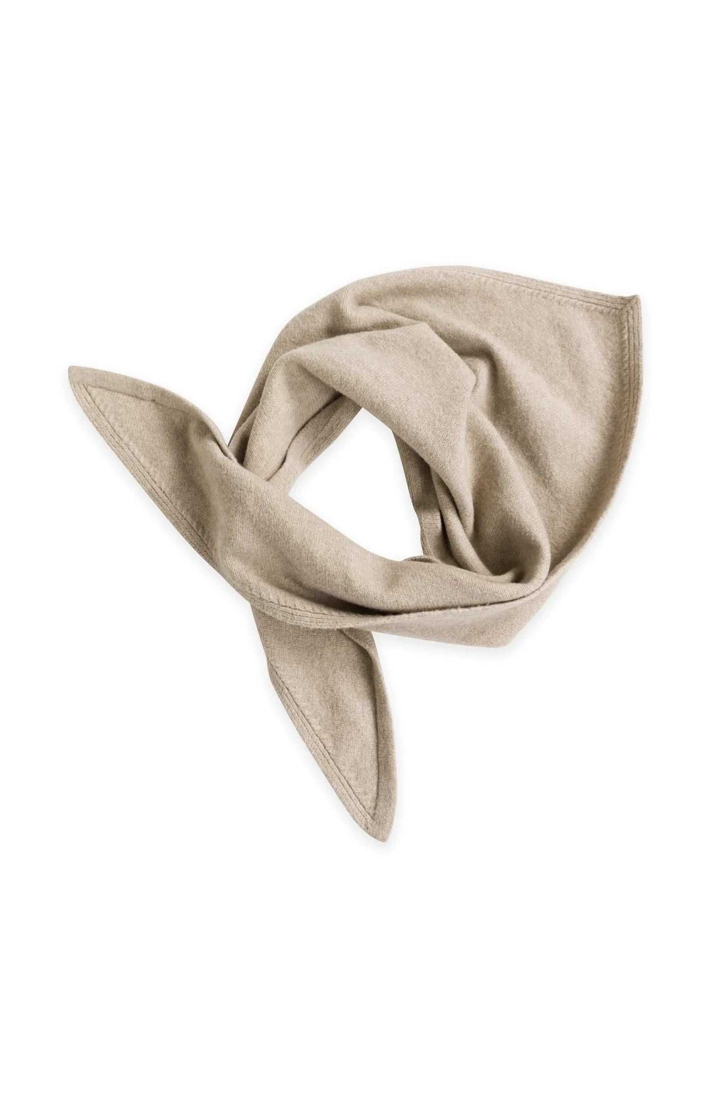 Yaya Knit Triangle Scarf - Grey