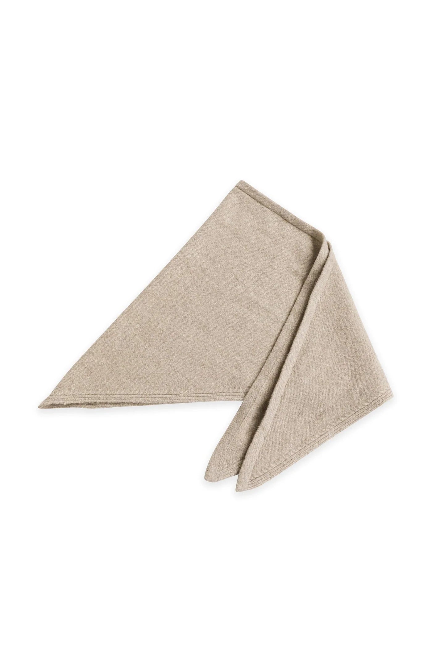 Yaya Knit Triangle Scarf - Grey
