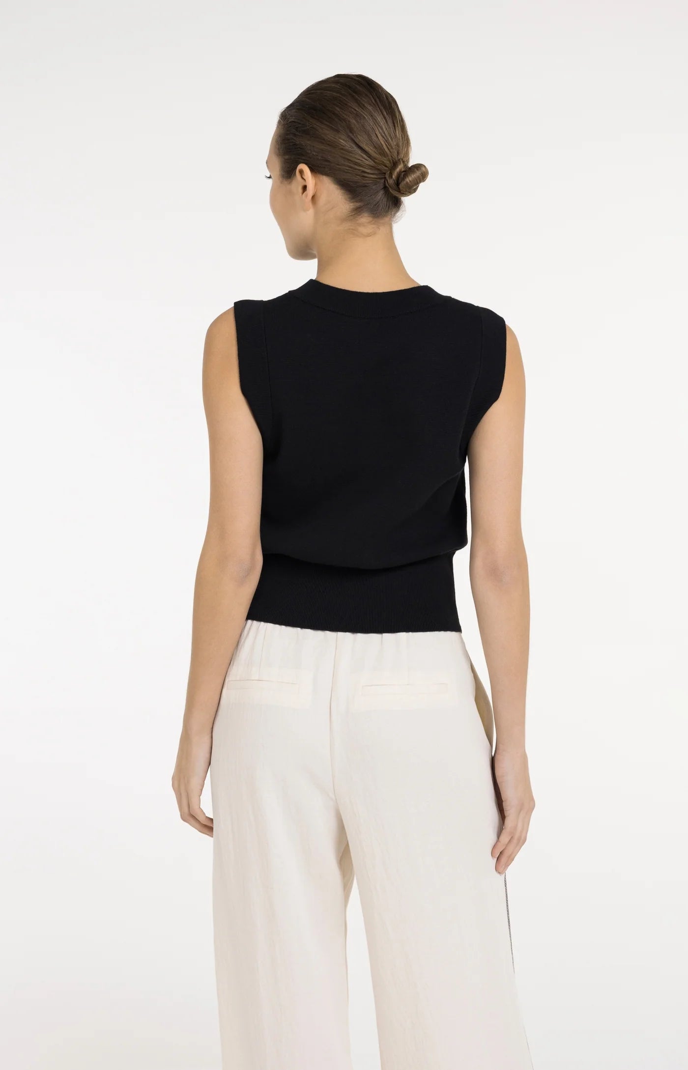 Yaya Knit Vest - Black