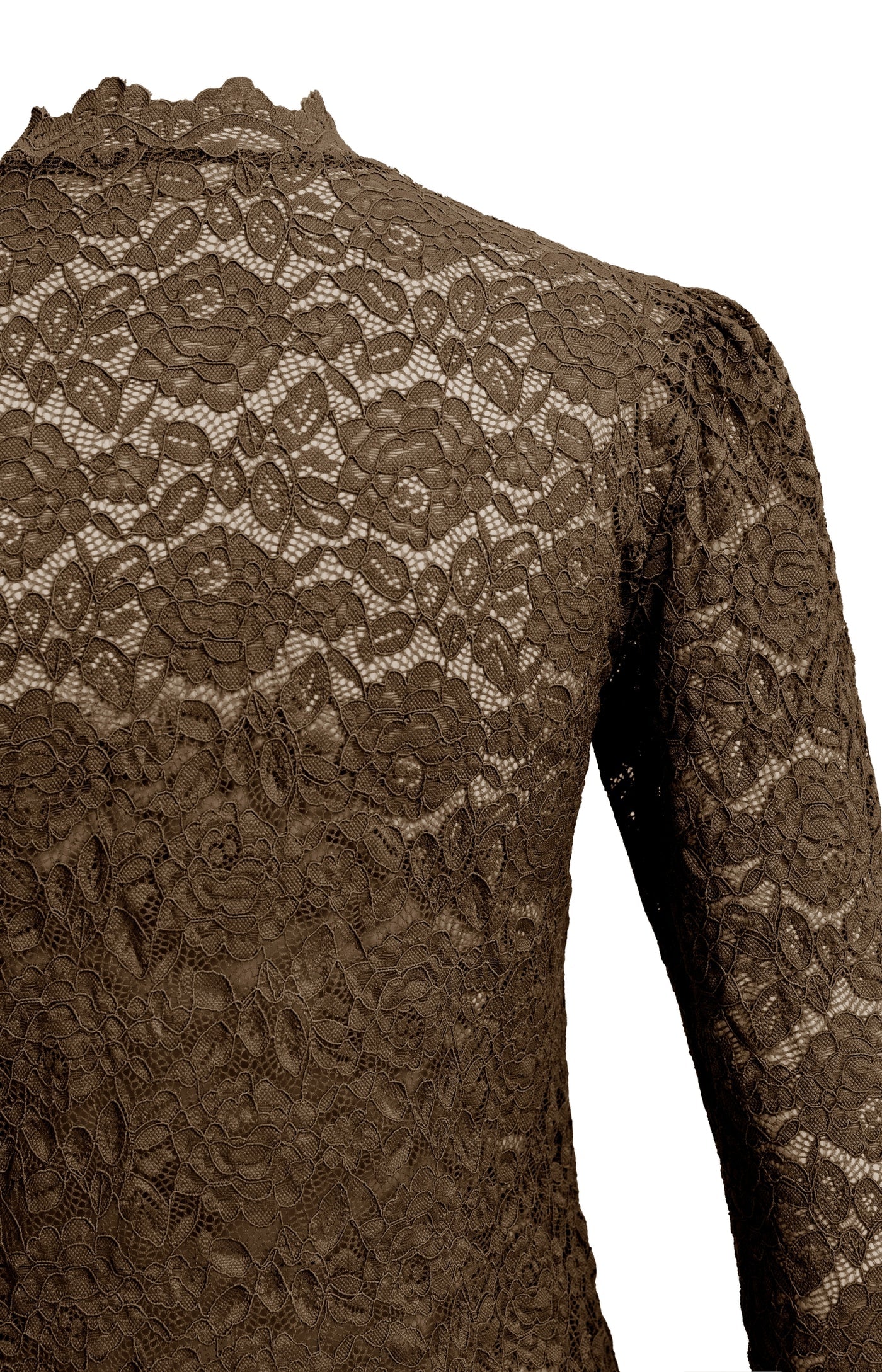 Yaya Lace Top - Delicioso Brown
