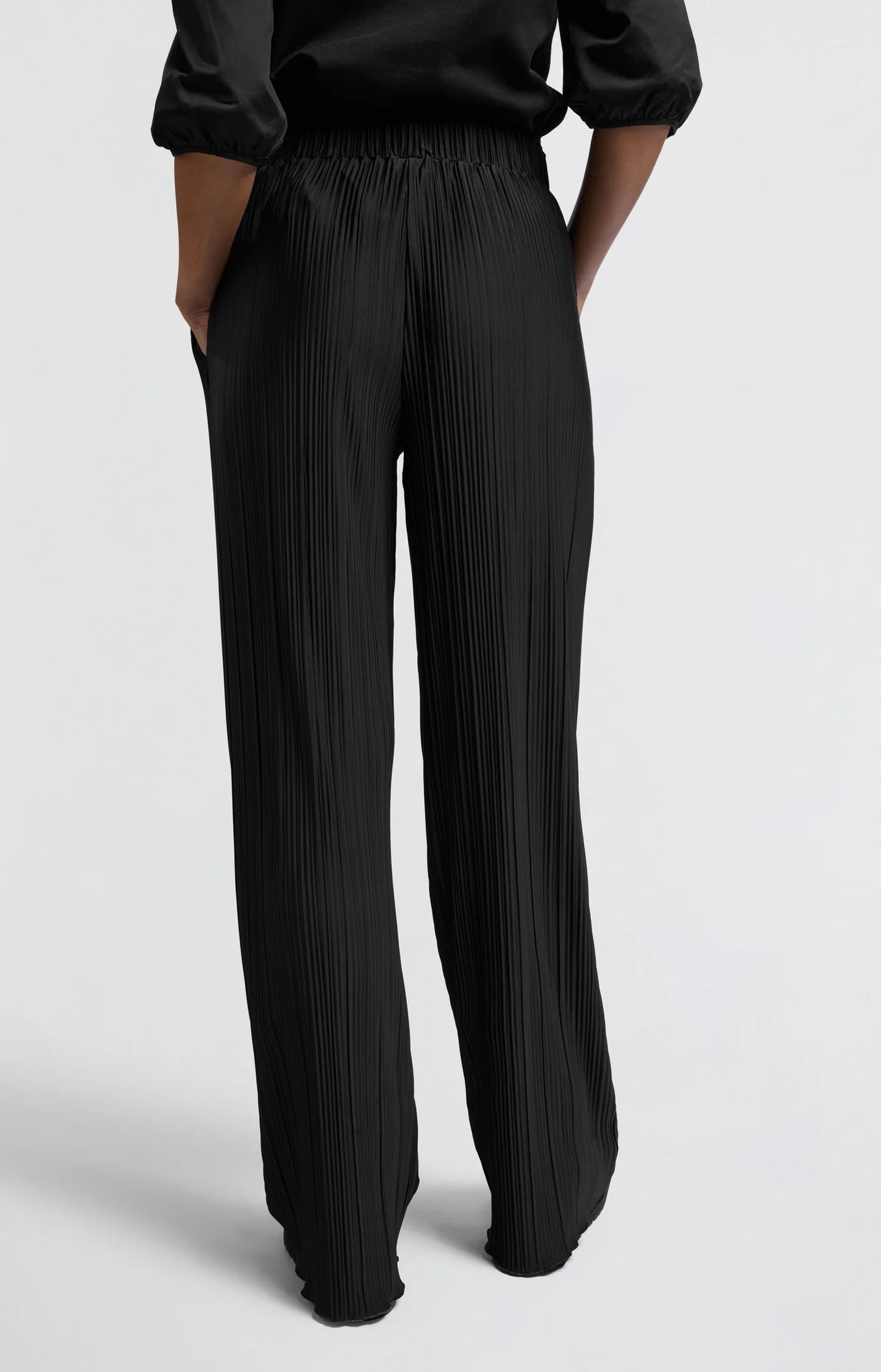 Yaya Maya Wide Leg Trouser - Black Clothing - Bottoms - Pants - Dressy by Yaya | Grace the Boutique