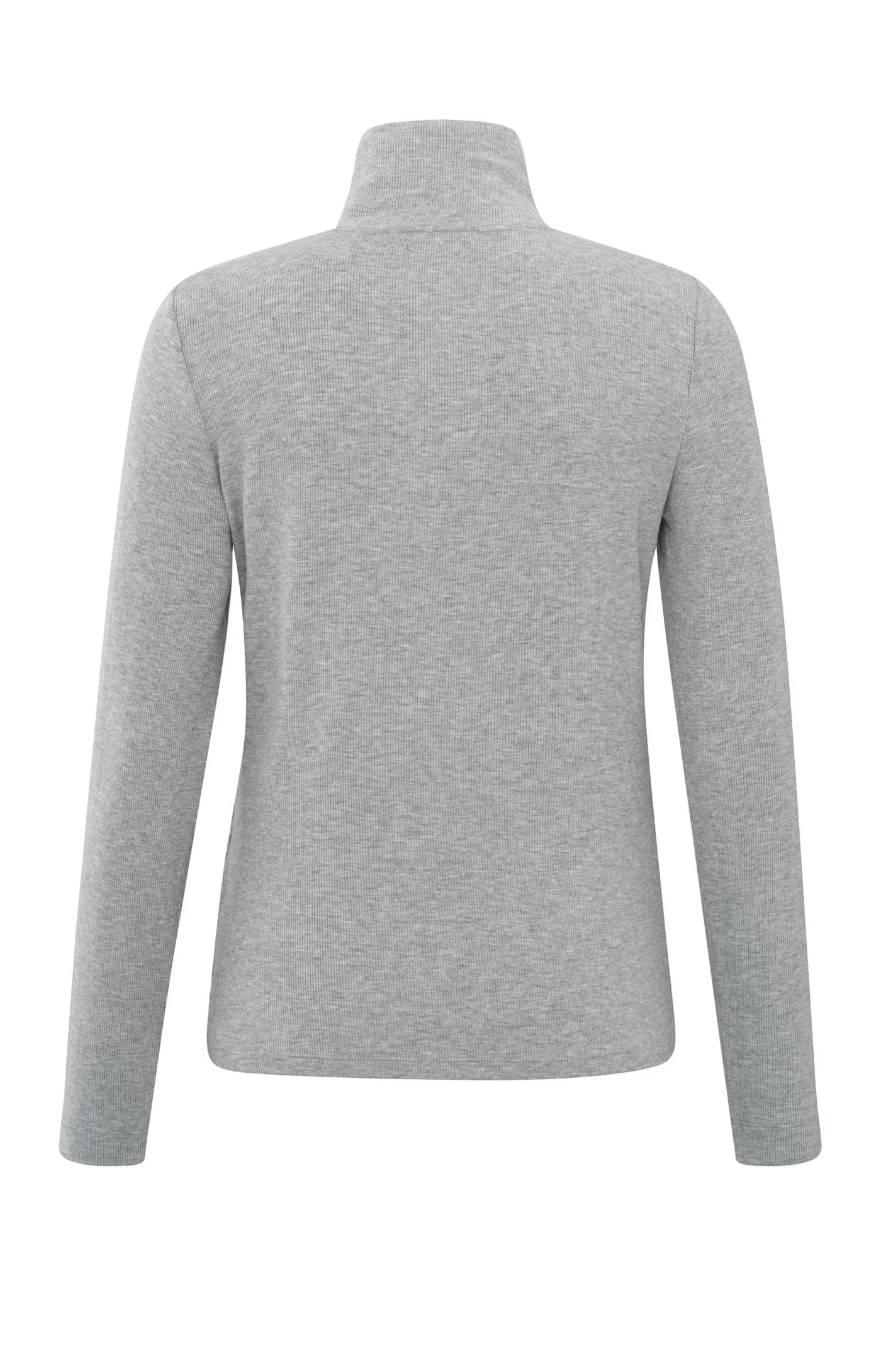 Yaya Mila Top - Medium Grey Melange Clothing - Tops - Shirts - LS Knits by Yaya | Grace the Boutique