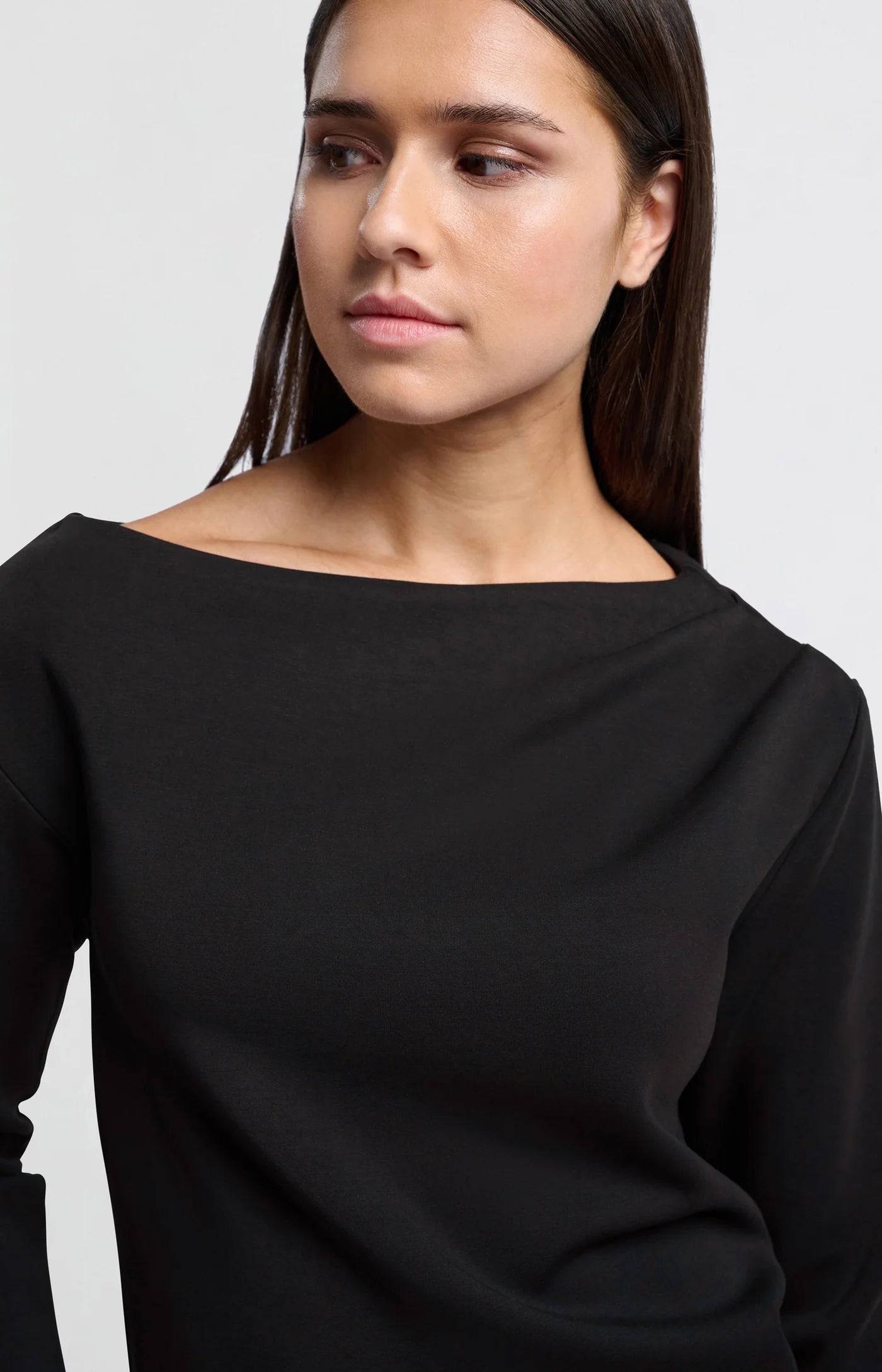 Yaya Off Shoulder Top - Black Clothing - Tops - Shirts - LS Knits by Yaya | Grace the Boutique