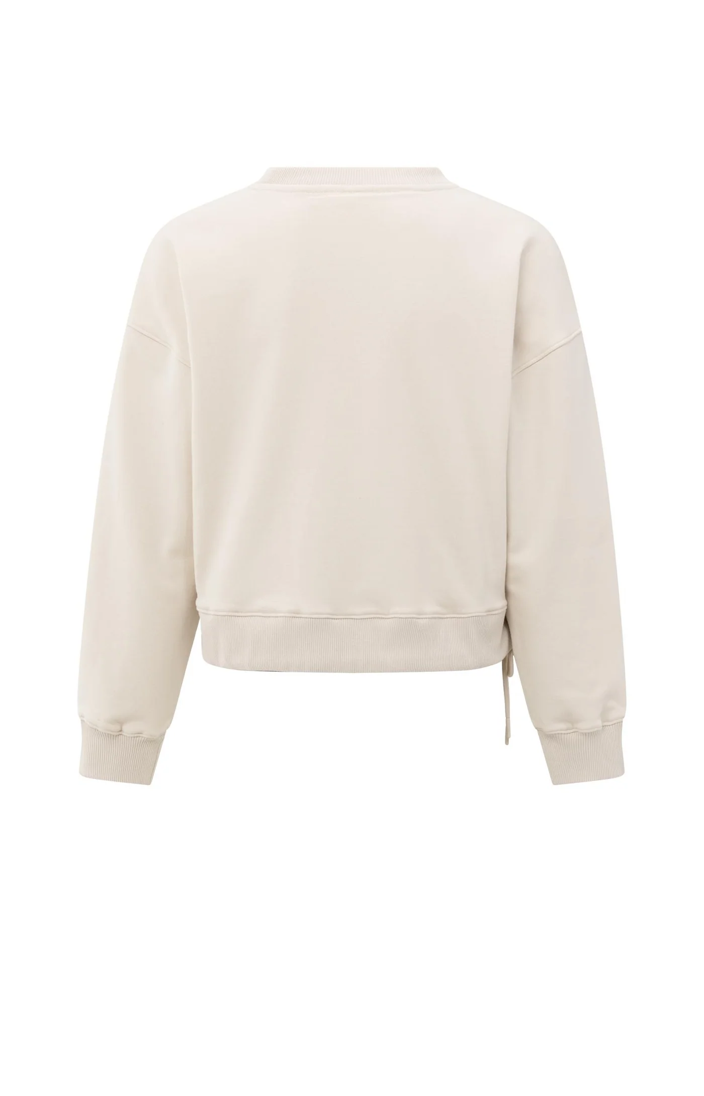 Yaya Pleat Detail Sweatshirt - Chalk White