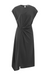 Yaya Pleated Modal Dress - Anthracite M Clothing - Dresses + Jumpsuits - Dresses - Long Dresses by Yaya | Grace the Boutique