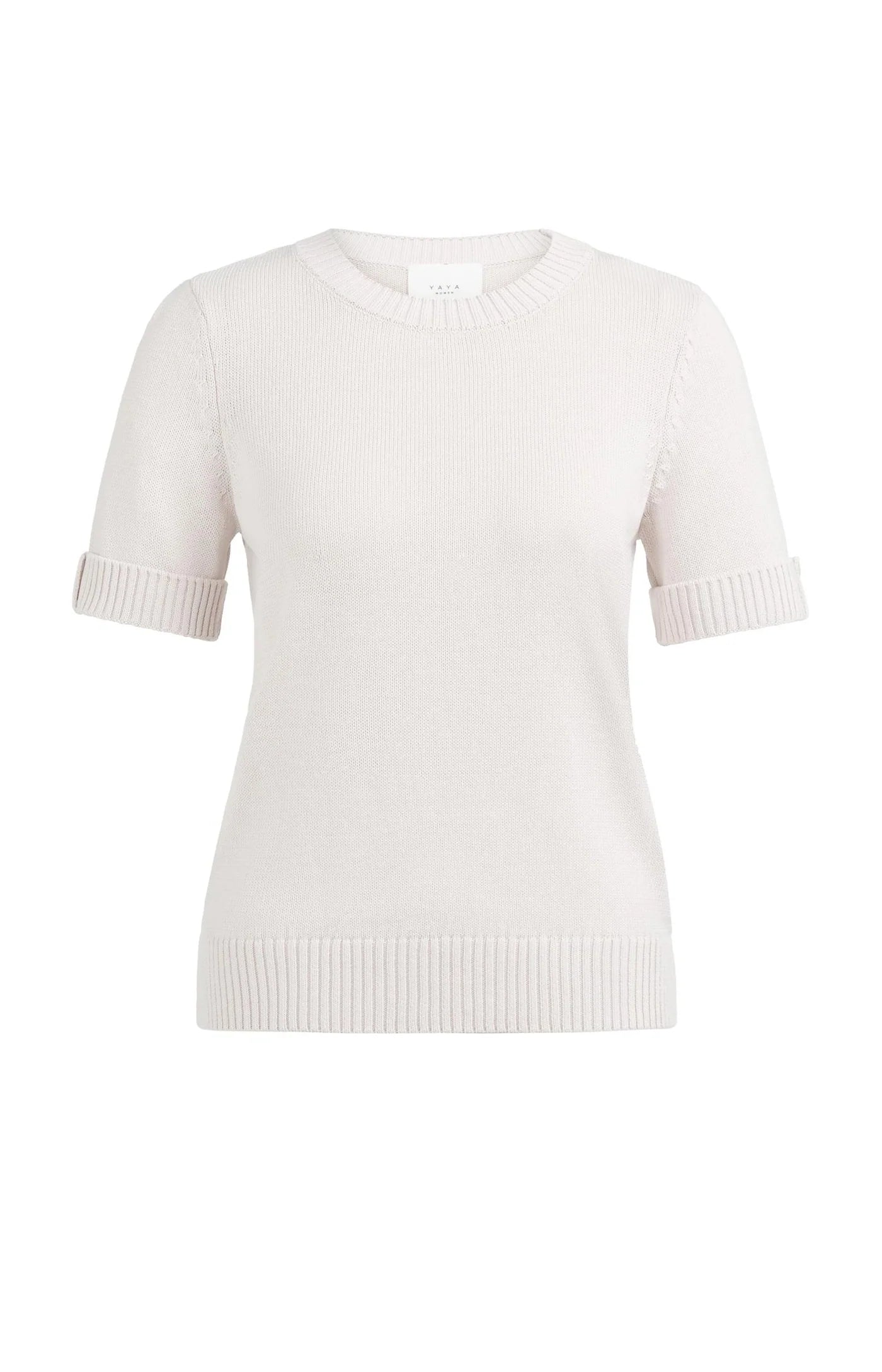 Yaya Roll Sleeve Sweater - Lilac