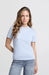 Yaya Round Neck Tee - Ice Blue Clothing - Tops - Shirts - SS Knits by Yaya | Grace the Boutique