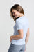 Yaya Round Neck Tee - Ice Blue Clothing - Tops - Shirts - SS Knits by Yaya | Grace the Boutique