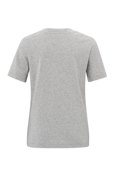 Yaya Round Neck Tee - Medium Grey Clothing - Tops - Shirts - SS Knits by Yaya | Grace the Boutique