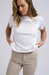 Yaya Round Neck Tee - Pure White Clothing - Tops - Shirts - SS Knits by Yaya | Grace the Boutique