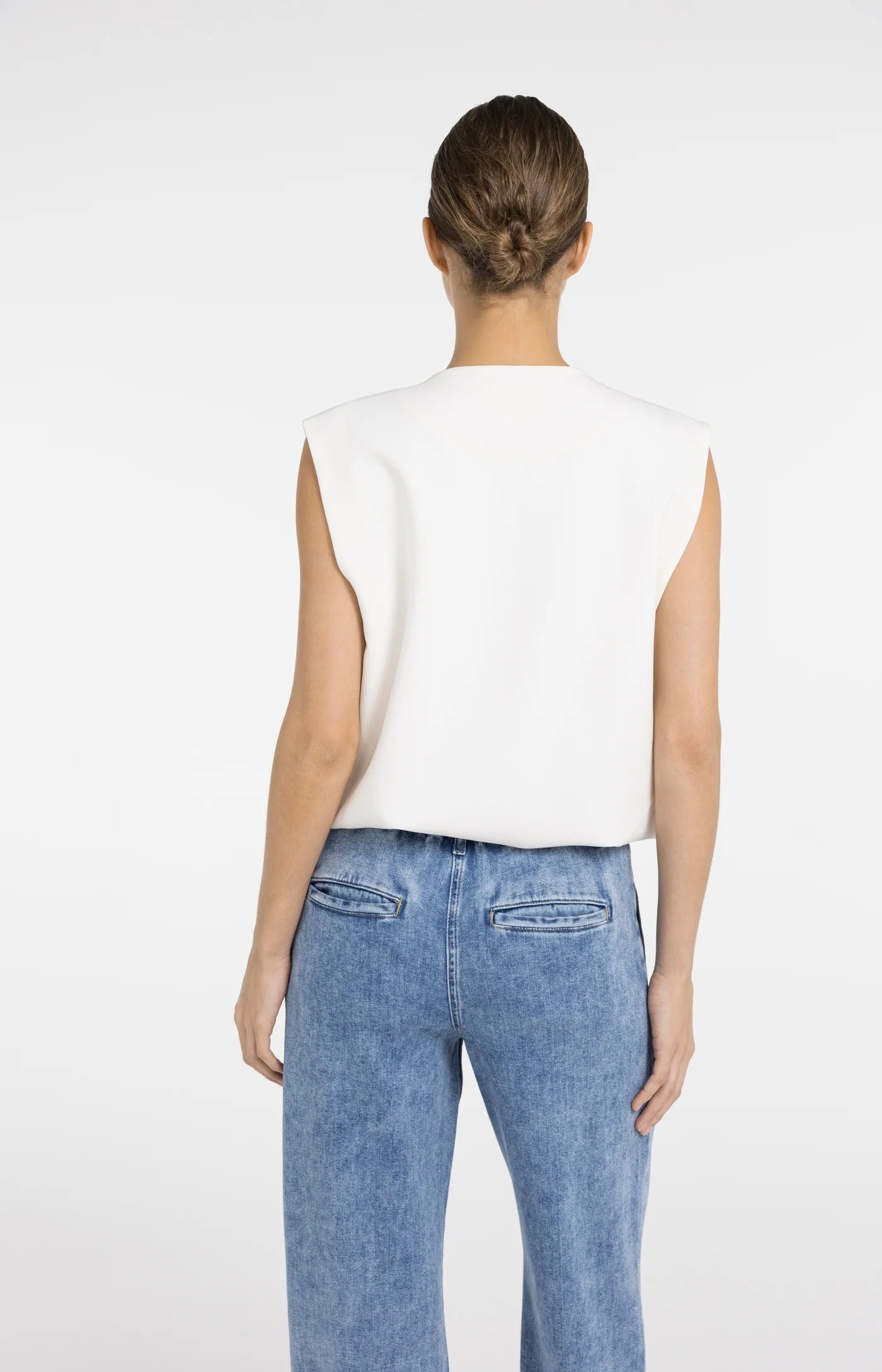 Yaya Sleeveless Jacket  - Ivory