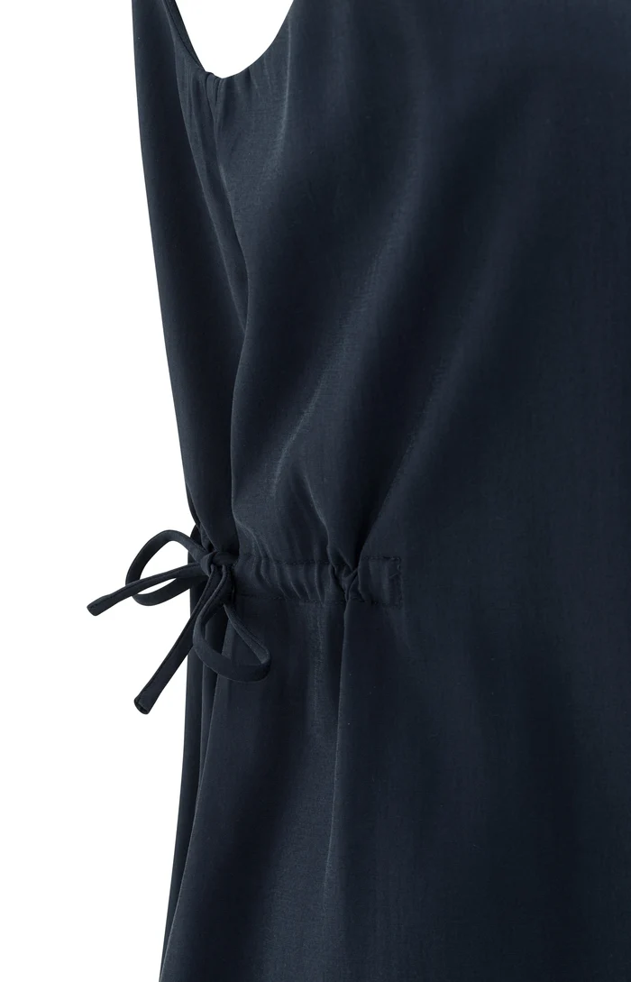 Yaya Strappy Drawstring Dress - Total Eclipse