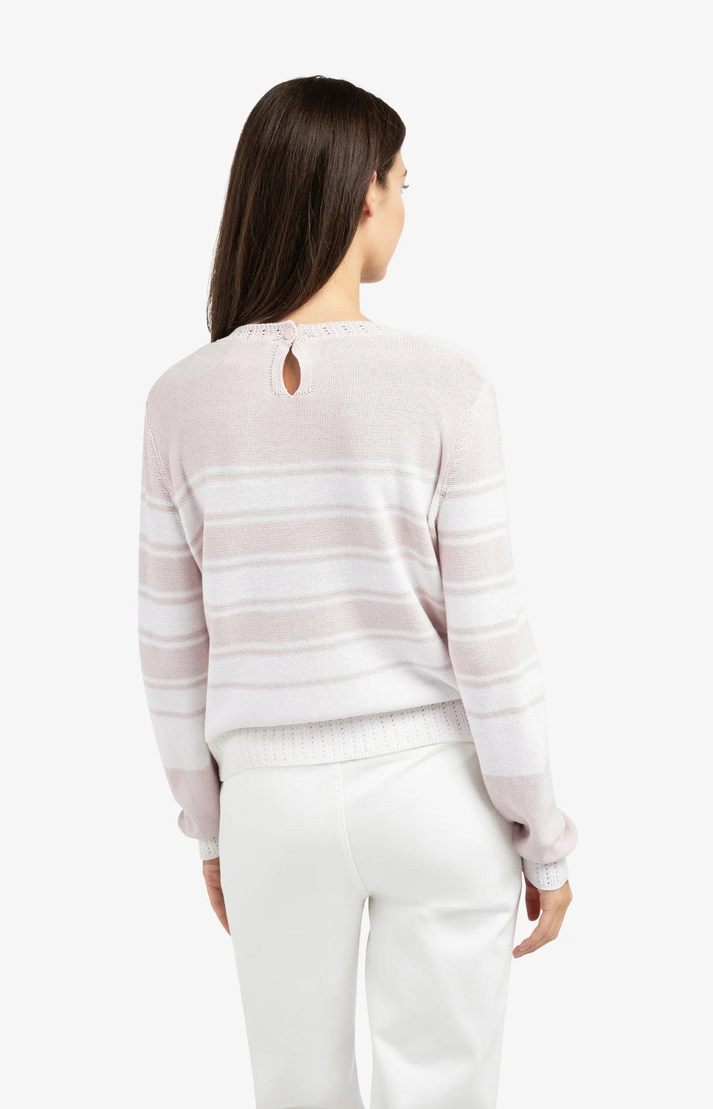 Yaya Stripe Pullover - Lilac