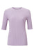 Yaya Two Tone Rib Top - Orchid Petal Purple Dessin Clothing - Tops - Shirts - SS Knits by Yaya | Grace the Boutique