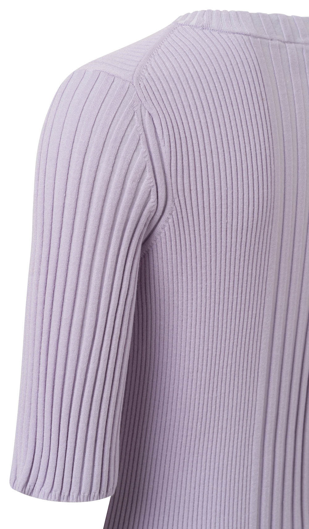 Yaya Two Tone Rib Top - Orchid Petal Purple Dessin Clothing - Tops - Shirts - SS Knits by Yaya | Grace the Boutique