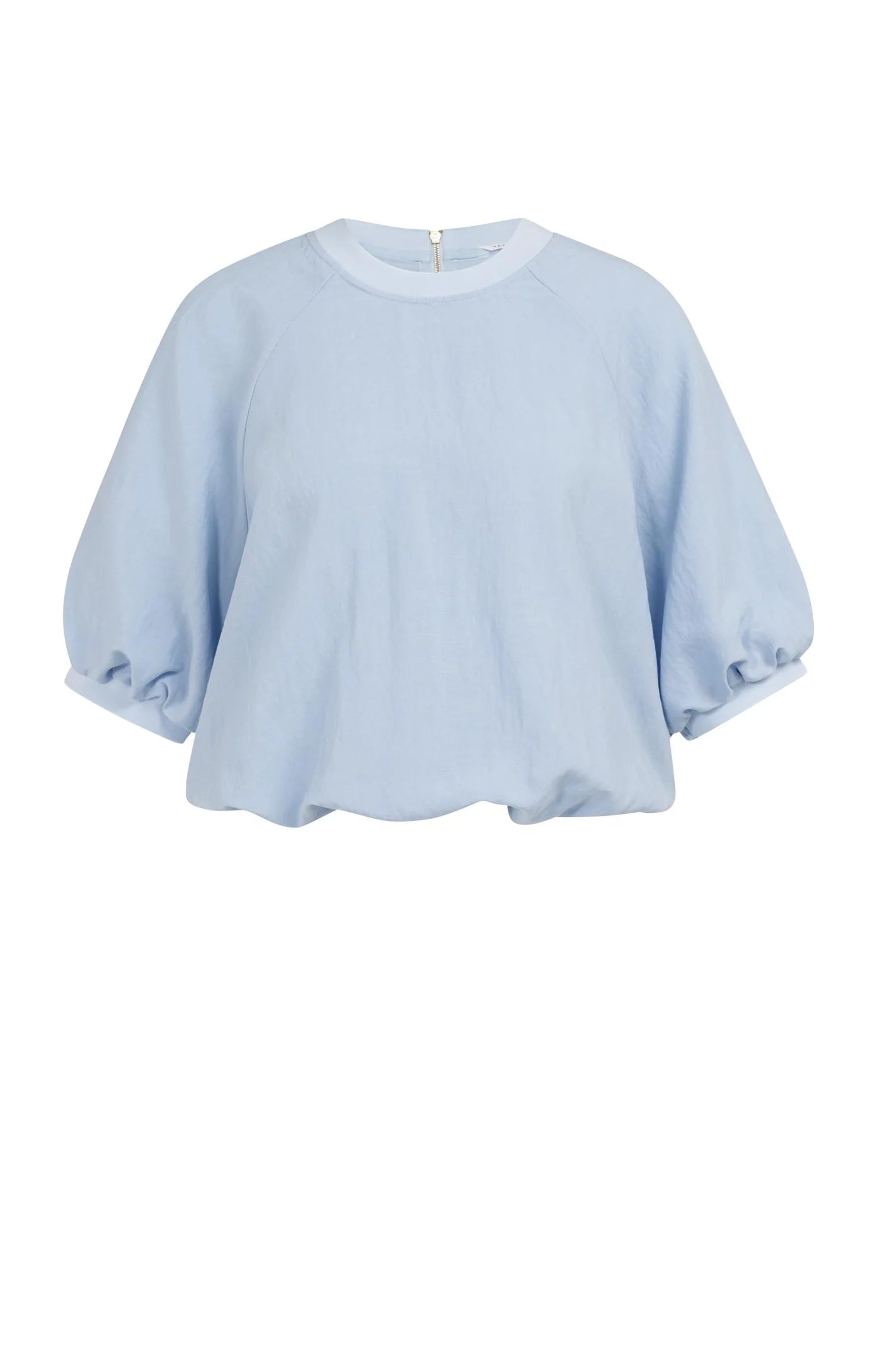 Yaya Woven Balloon Tee - Light Blue